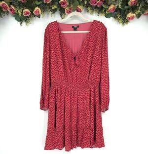 PAIGE Sandee Day to Night Mini Dress in Papaya Size XL